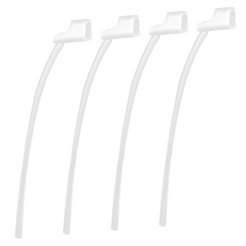 4pcs Sports Lock for Oticon 85dB Hearing Aids, Secure Retention Tail Fixing Ear Grips Retainer Replacement for Oticon Hearing Aid Accessories and Supplies Accessories(Transparent)